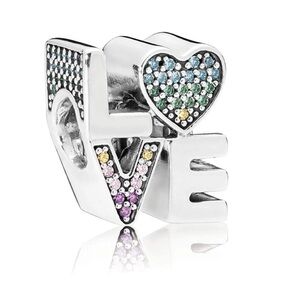 Pandora Rainbow LOVE Charm